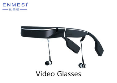 Android 5.1 HD Mobile Theater Video Glasses 2 Layar LCD Nyaman Resolusi Tinggi